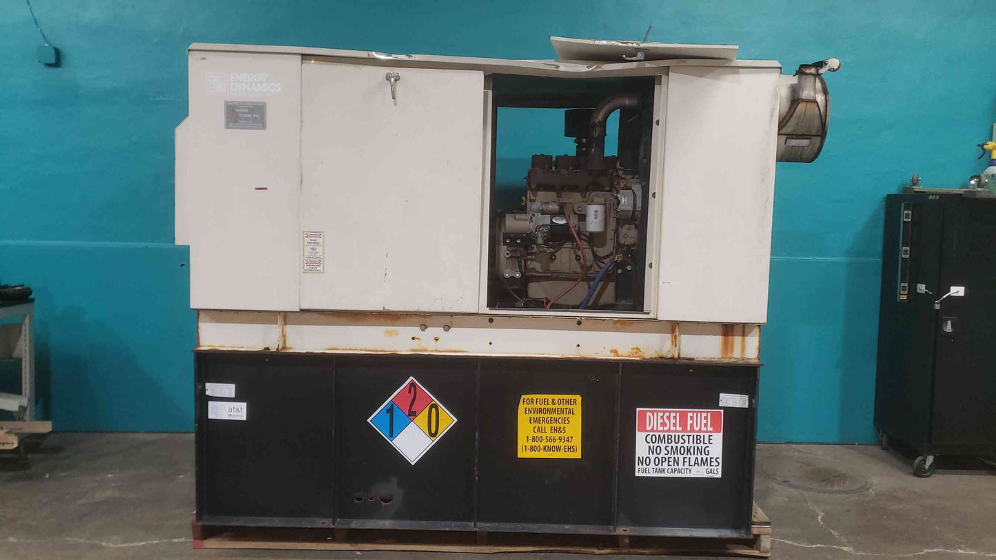 AS-IS 40kW Diesel Generator Cummins 4BT 3.9 Turbo 120/240V 1400 Hours TESTED (SKU: 113182)