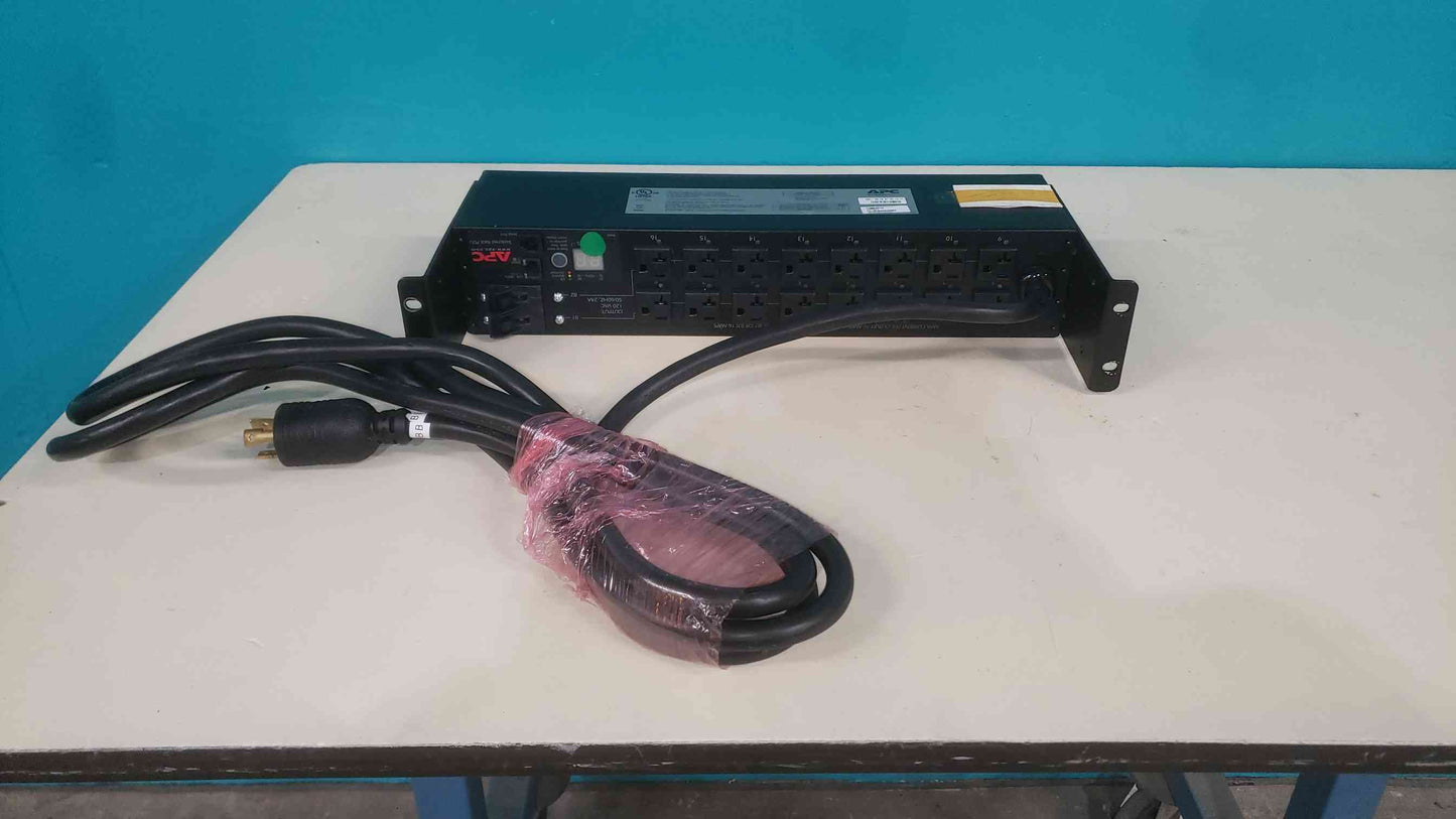 APC AP7902 Switched Rack PDU 2U 30A 120V (16) NEMA 5-20R Outlets L5-30P Remote Management