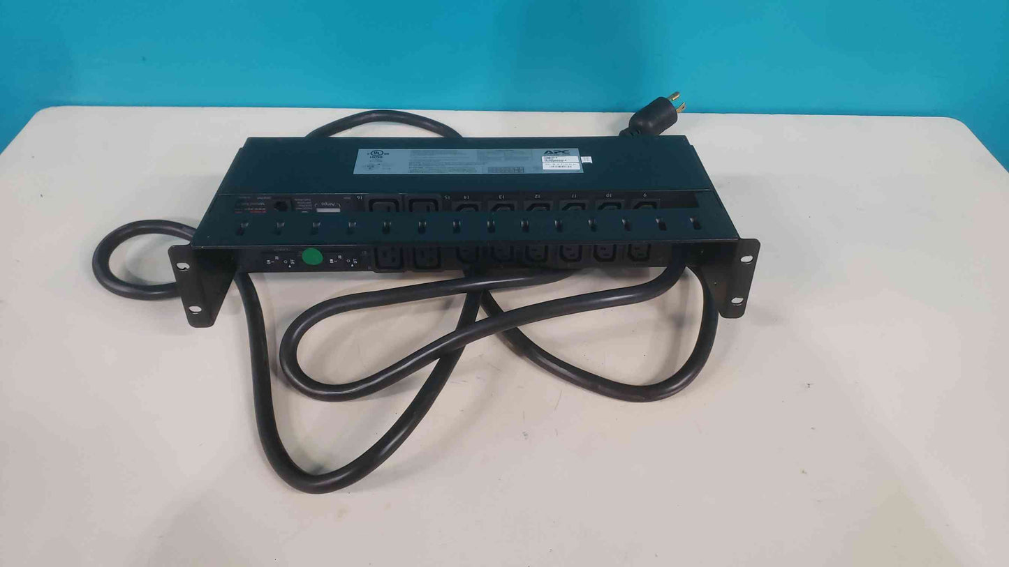 APC AP7811 Metered Rack PDU 2U 30A 208V (12) C13 (4) C19 Outlets L6-30P 5.0kW