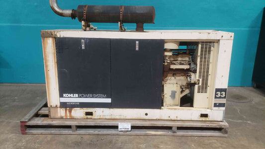 KOHLER 33KW 33RZ262 120/240 99A Multi-Phase Nat. Gas 1165.3 Hrs. TESTED (SKU: 113340)