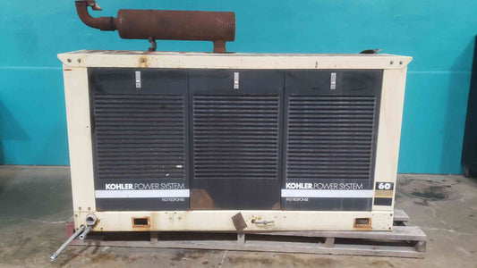 Kohler 60RZ 60 kW LP Propane Standby Generator Ford 7.5L 1274hrs Enclosed