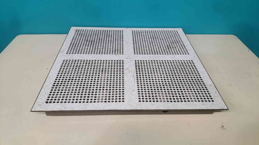 White Perforated 2x2 Raised Access Floor Tile (SKU: 113353)