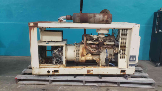 AS-IS 33KW KOHLER Generator 33RZ282 120/240 99A MULTI-PHASE LP/NG 886.6 Hrs. (SKU: 113356)