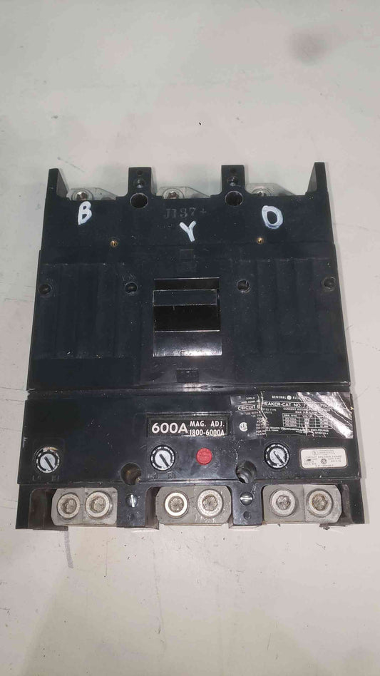 GE TJK636F000 600 Amp 3 Pole 600V Circuit Breaker TJK636F TJK J600 600A Lugs (SKU: 113391)