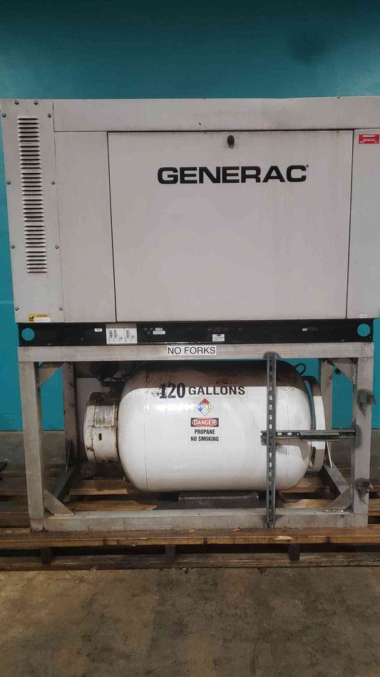 Generac 35kW Commercial Standby Generator LP Propane 120/240V 1PH SG035 427 Hours