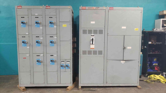 GE AV-Line Switchboard 1600A 480V 3PH 4W 10 Breaker Dist Main Power Break (SKU: 113494)