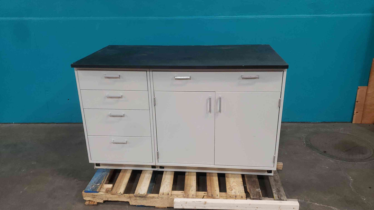 Fisher Hamilton 57" Mixed Casework W/ Black Epoxy Top (SKU: 113575)