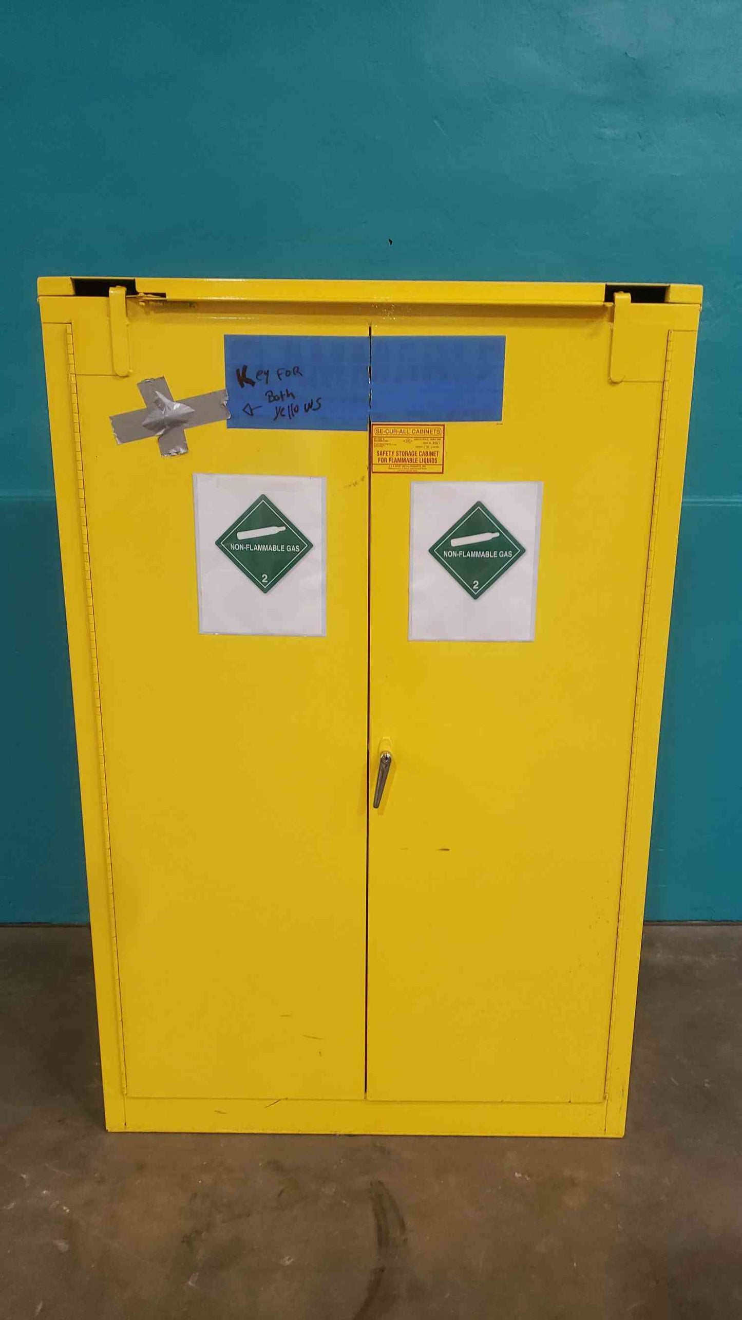 SE-CUR-ALL 60 Gal. 43" Flammable Liquid Safety Storage Cabinet P360 (SKU: 113593)