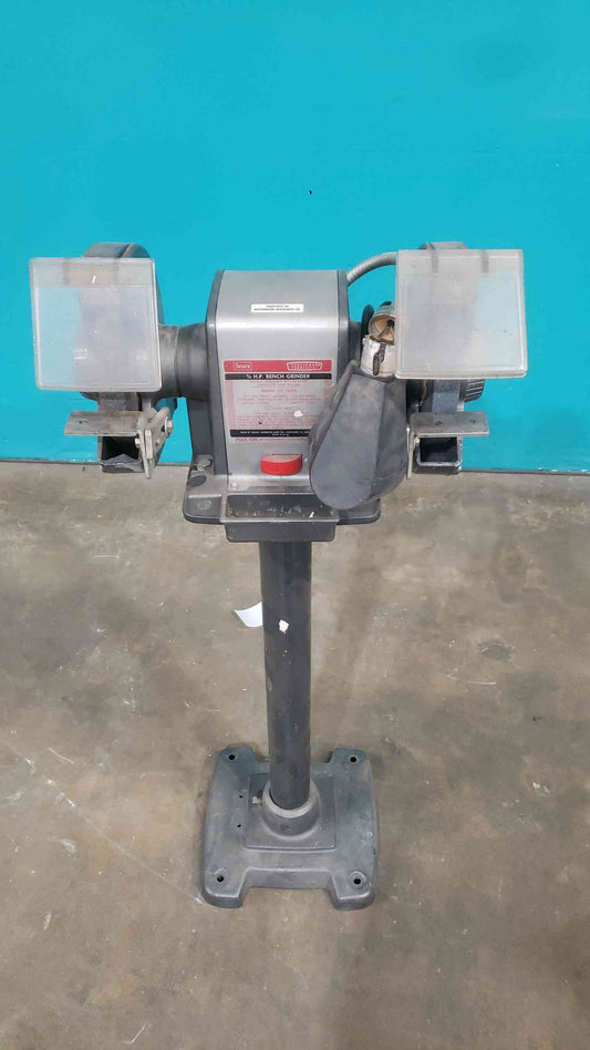 Vintage Craftsman Commercial Bench Grinder 397.19470 3/4 HP Floor Stand Light (SKU: 113587)