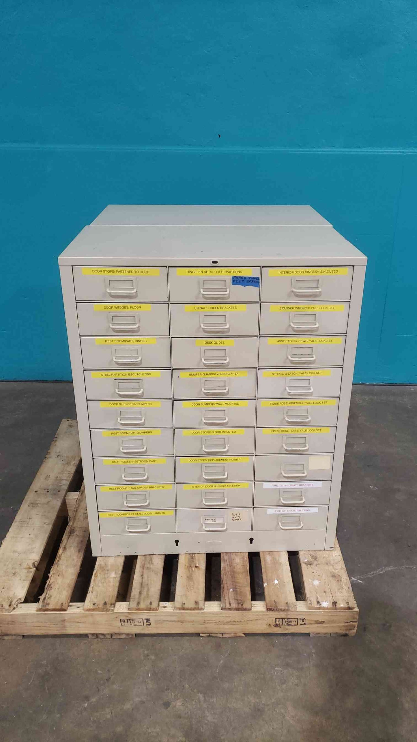 Tan 30.5" 27 Drawer Storage Cabinet (SKU: 113591)