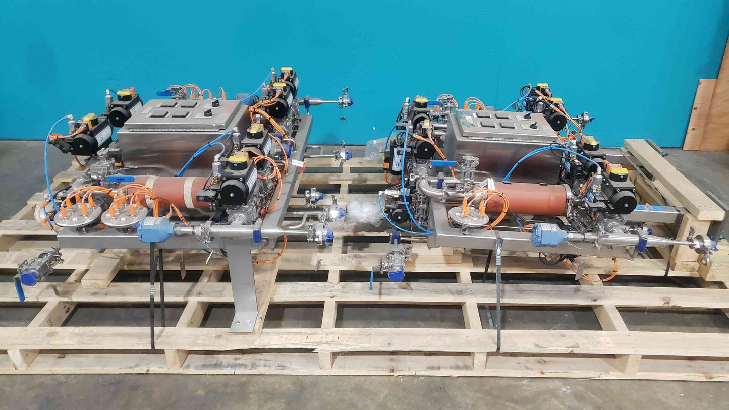 New Sanitary Stainless Valve Manifold Skid Pharmaceutical BioTech Flow Matrix