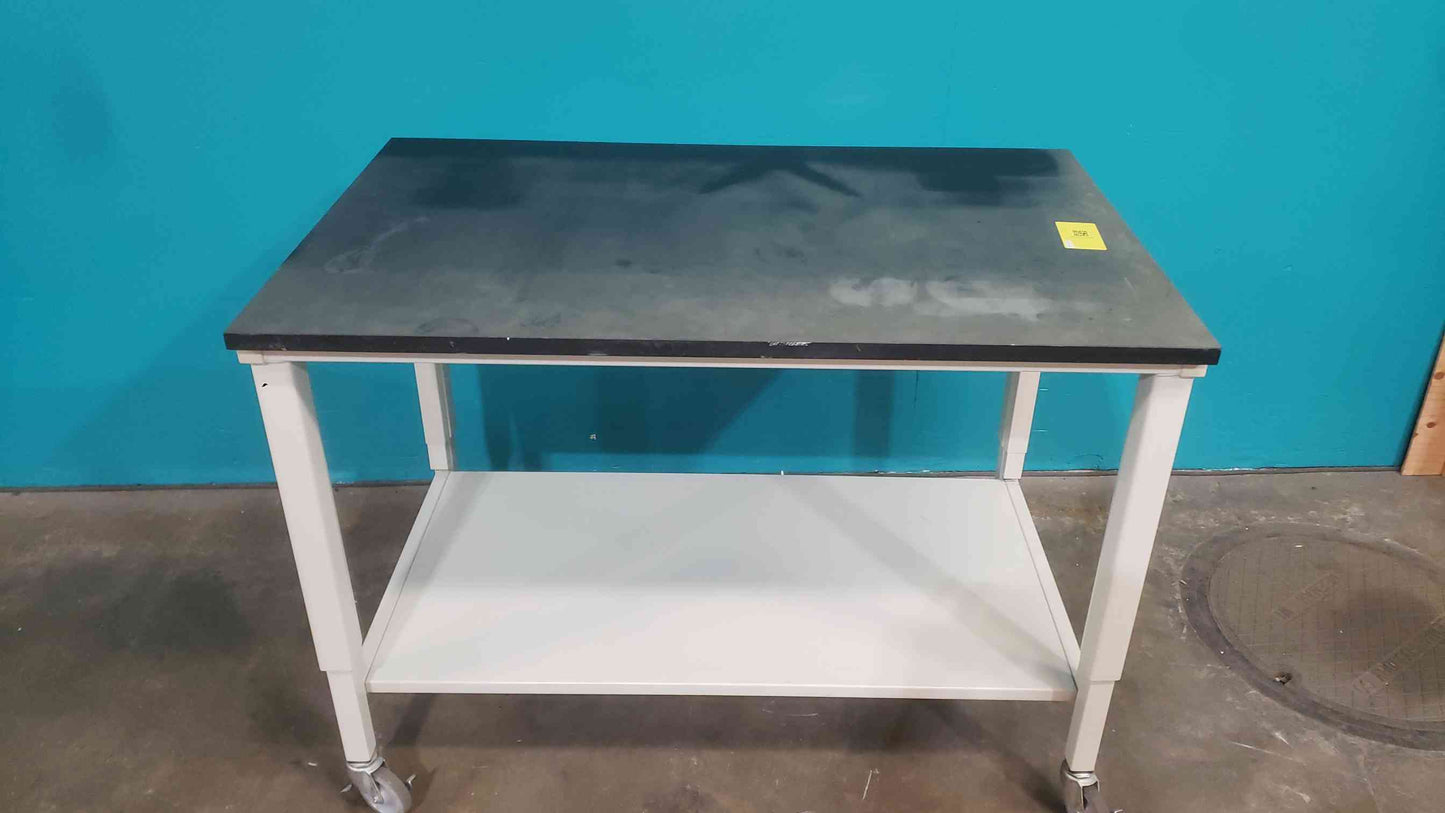 4' Rolling Lab Table Epoxy Chem Resistant Counter Top (SKU: 113597)