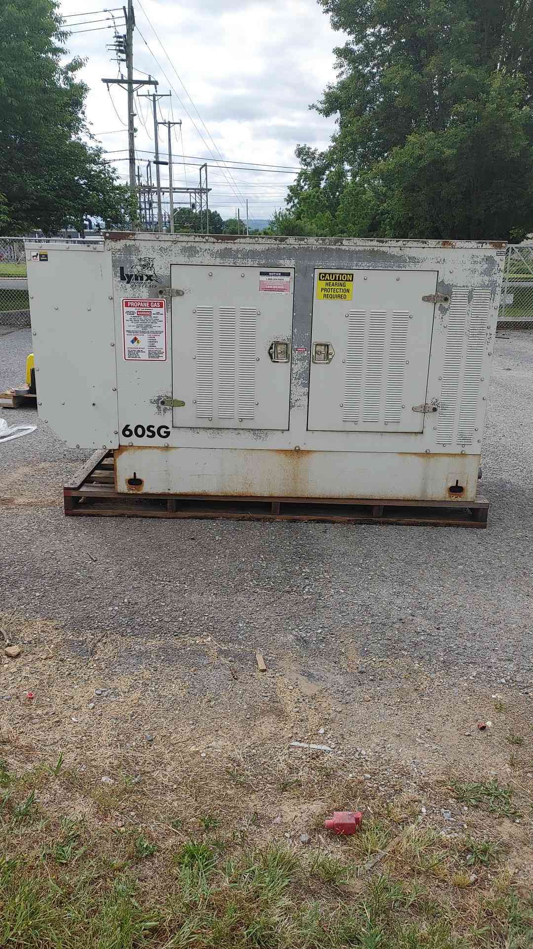 Lynx 60KW 120/240V 1PH  NG/LP Generator Model 60SG 'TESTED'(SKU: 113559)