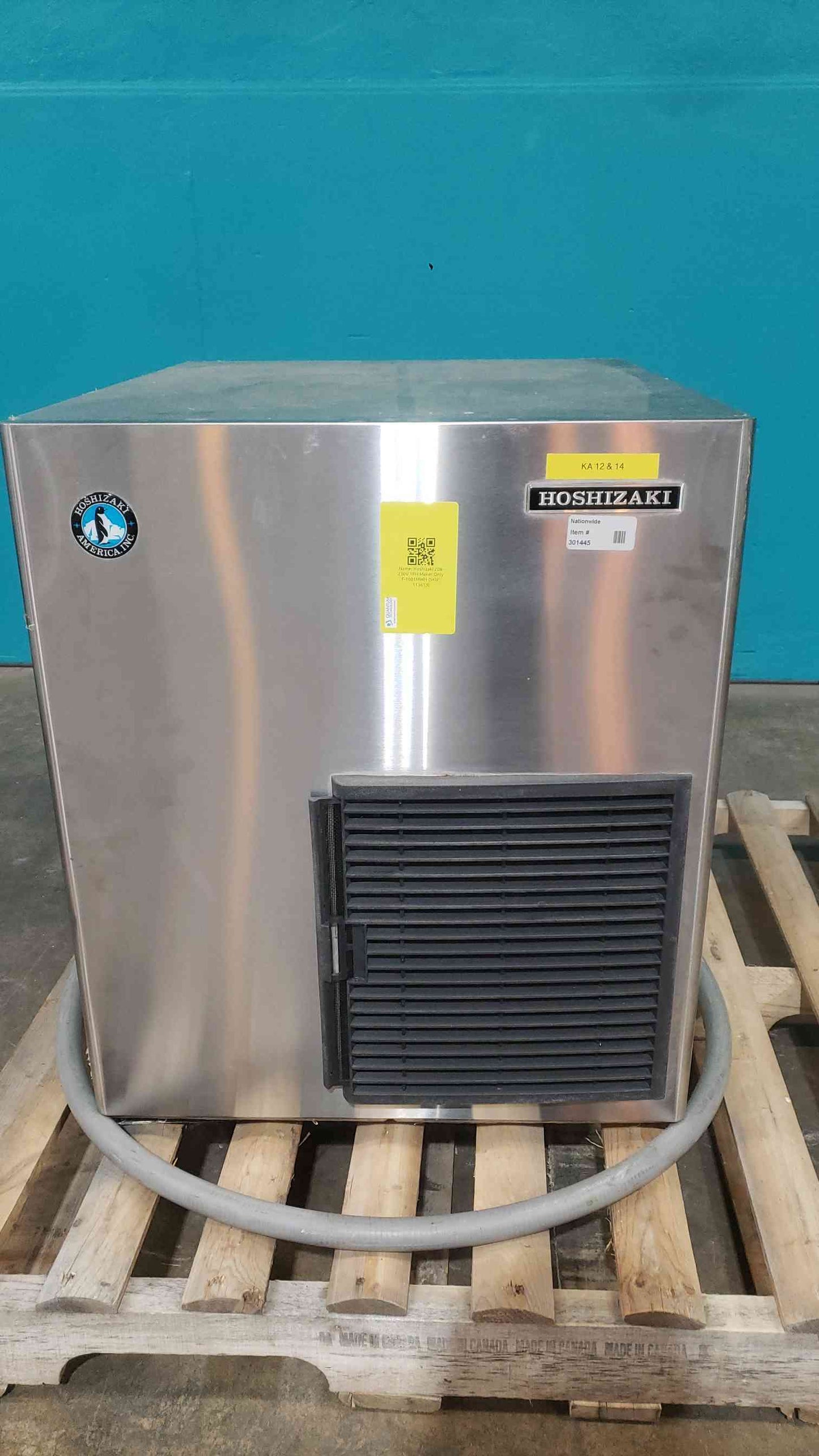 Hoshizaki F-1001MWH 970 Lb Water Cooled Flake Ice Machine Maker Head 208-230V 1PH (SKU: 113613)