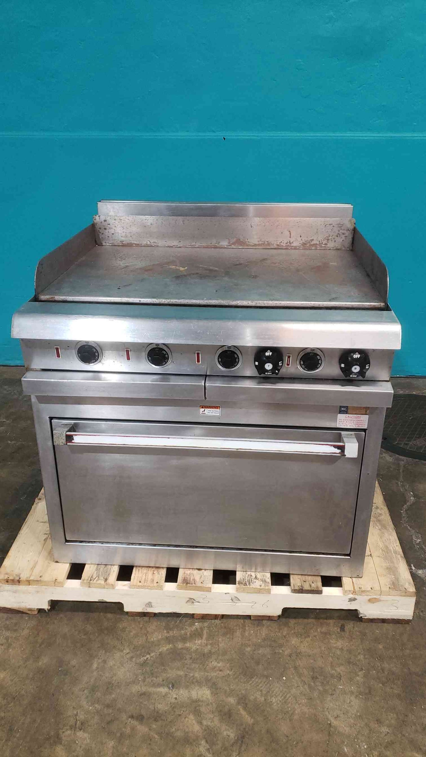 Vulcan HCR42 36" Electric Commercial Griddle Flat Top Range Oven 480V 3ph (SKU: 113623)