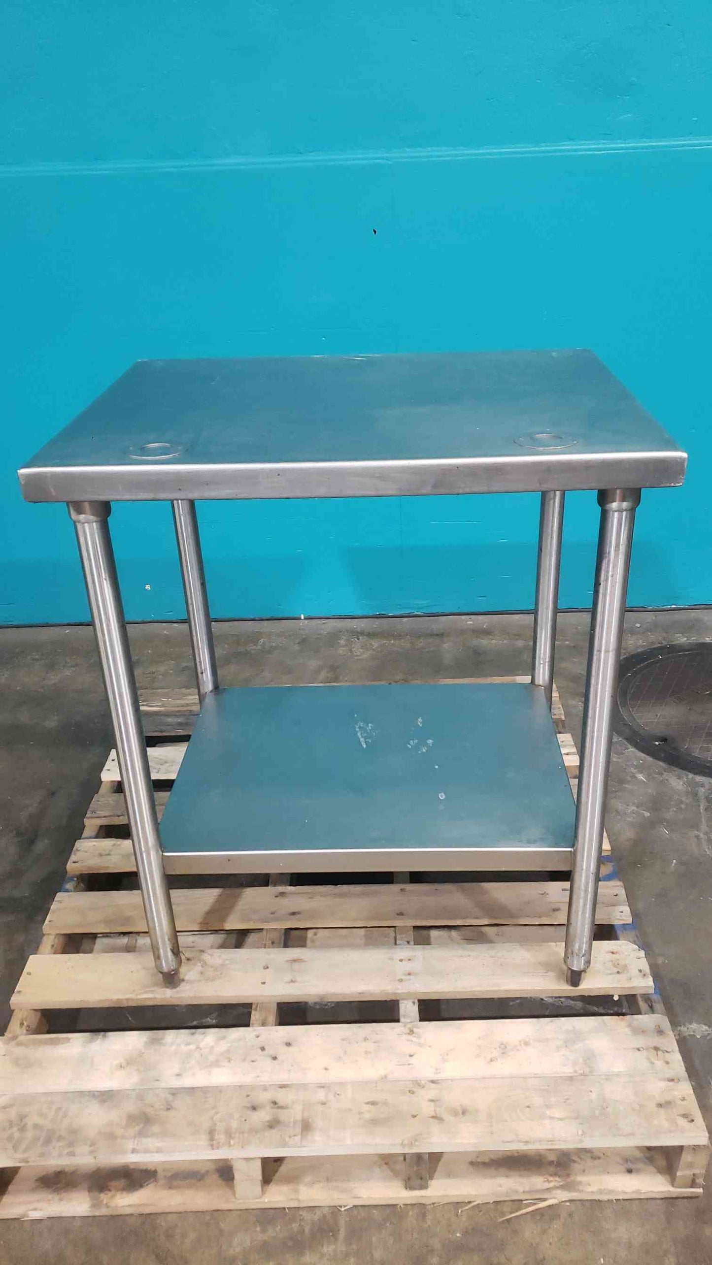 Stainless Steel 30" Table W/ Storage Shelf (SKU: 113625)