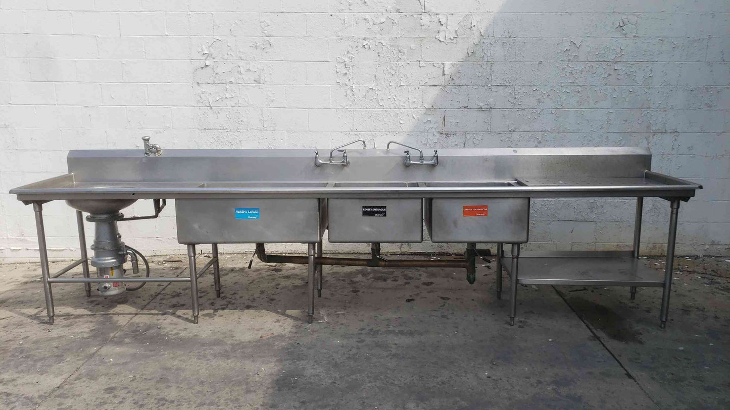 Advance Tabco Stainless Steel Commercial Kitchen Sink Smart Fab (SKU: 113210)