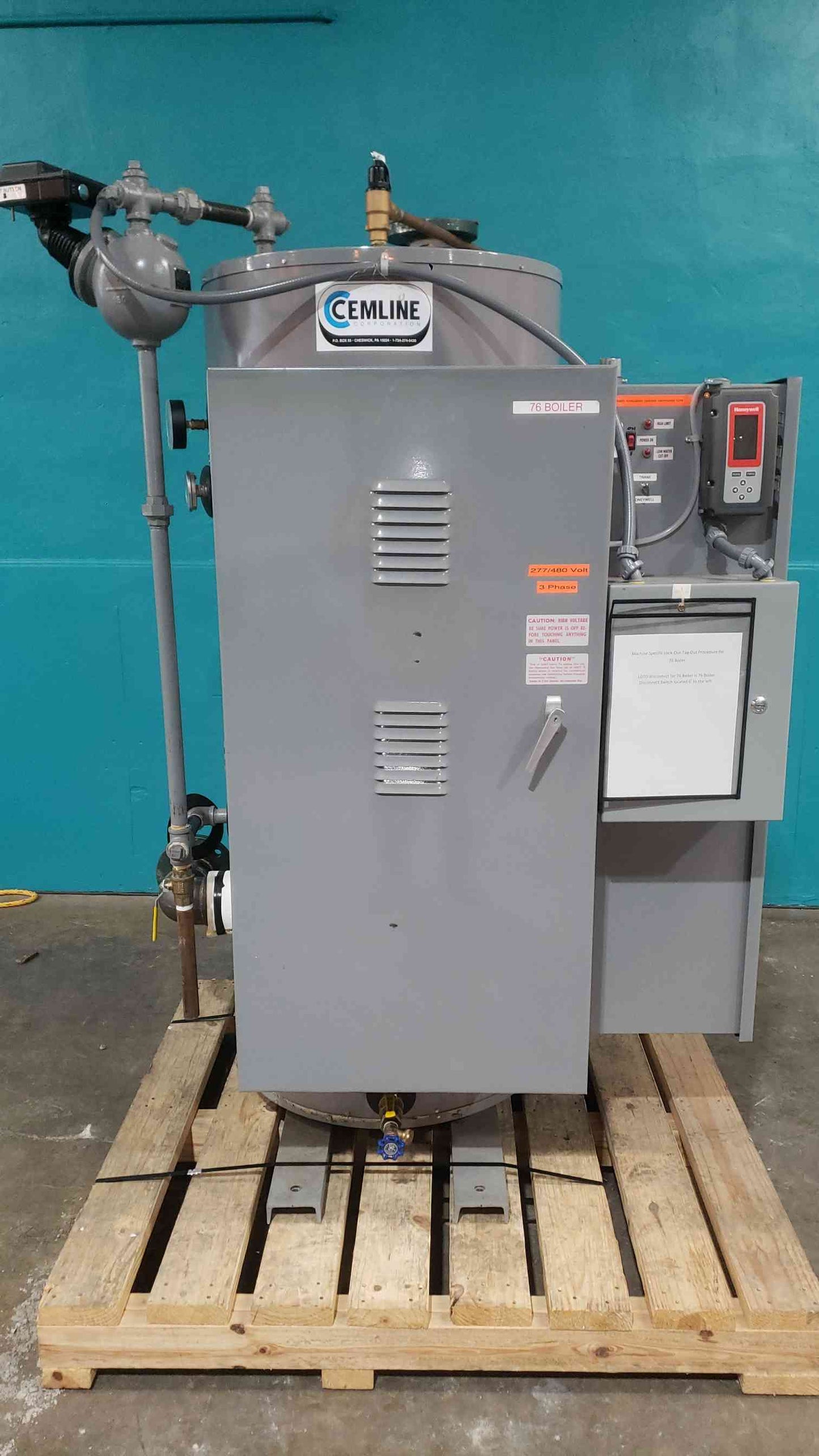 Cemline Stonesteel V500EH150C3-RL 500 Gallon Commercial Electric Water Heater 480V 3-Phase 150kW ASME (SKU: 113287)