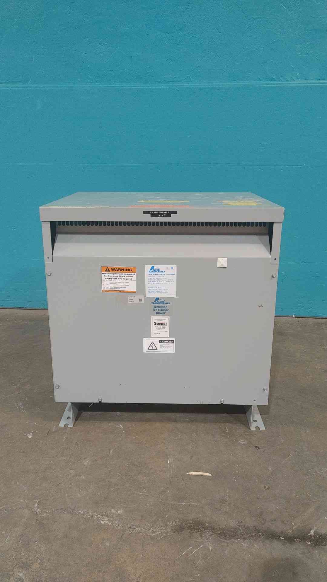 Acme Shielded Transformer 75KVA 3 Phase 480V Delta x 208Y 120V