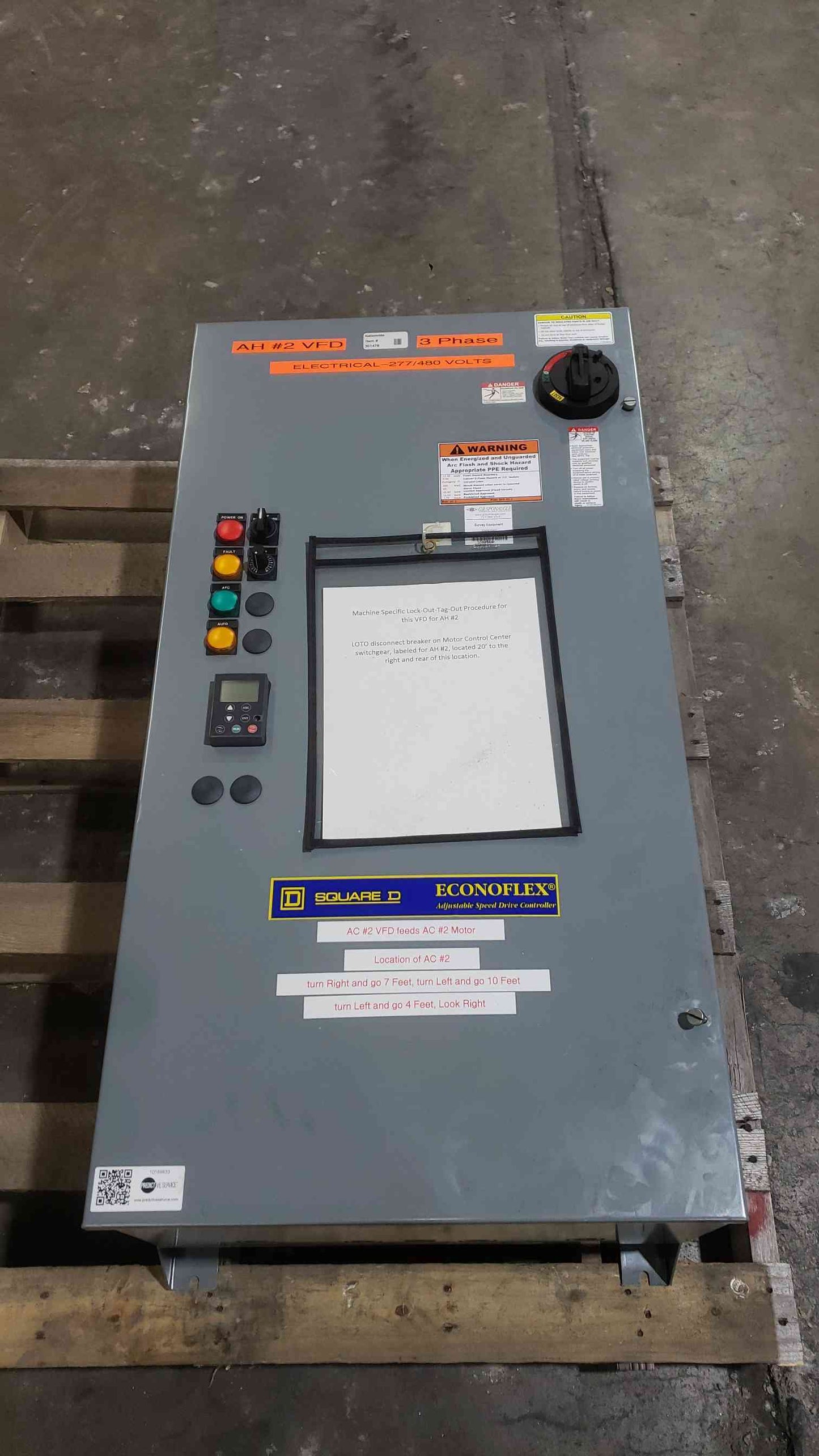 Square D Econoflex VFD 25 HP 460V Class 8839 58ELG4VW Altivar FLEX58KD23N4 Drive