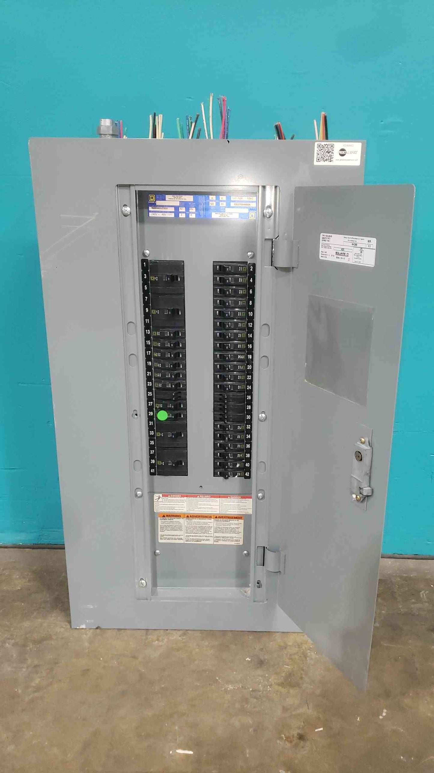 Square D NQOD 225A 120/208V 3 Phase Copper Panelboard 4x 3-Pole QO NQOD442L225CU