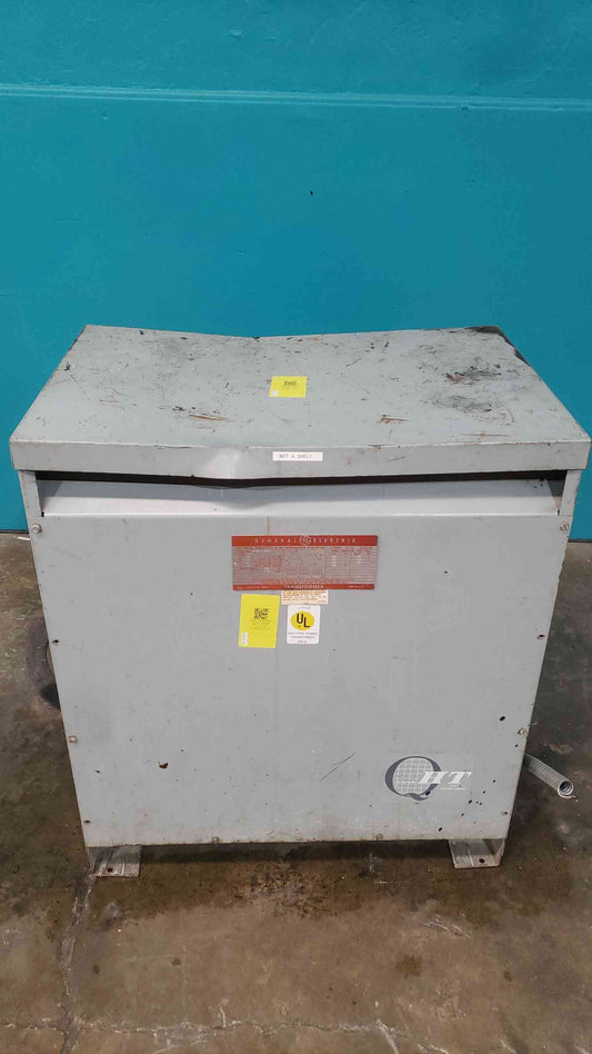 GE 9T23B3874 75 KVA 3 Phase Dry Type Transformer 480V to 208Y/120V Type QL