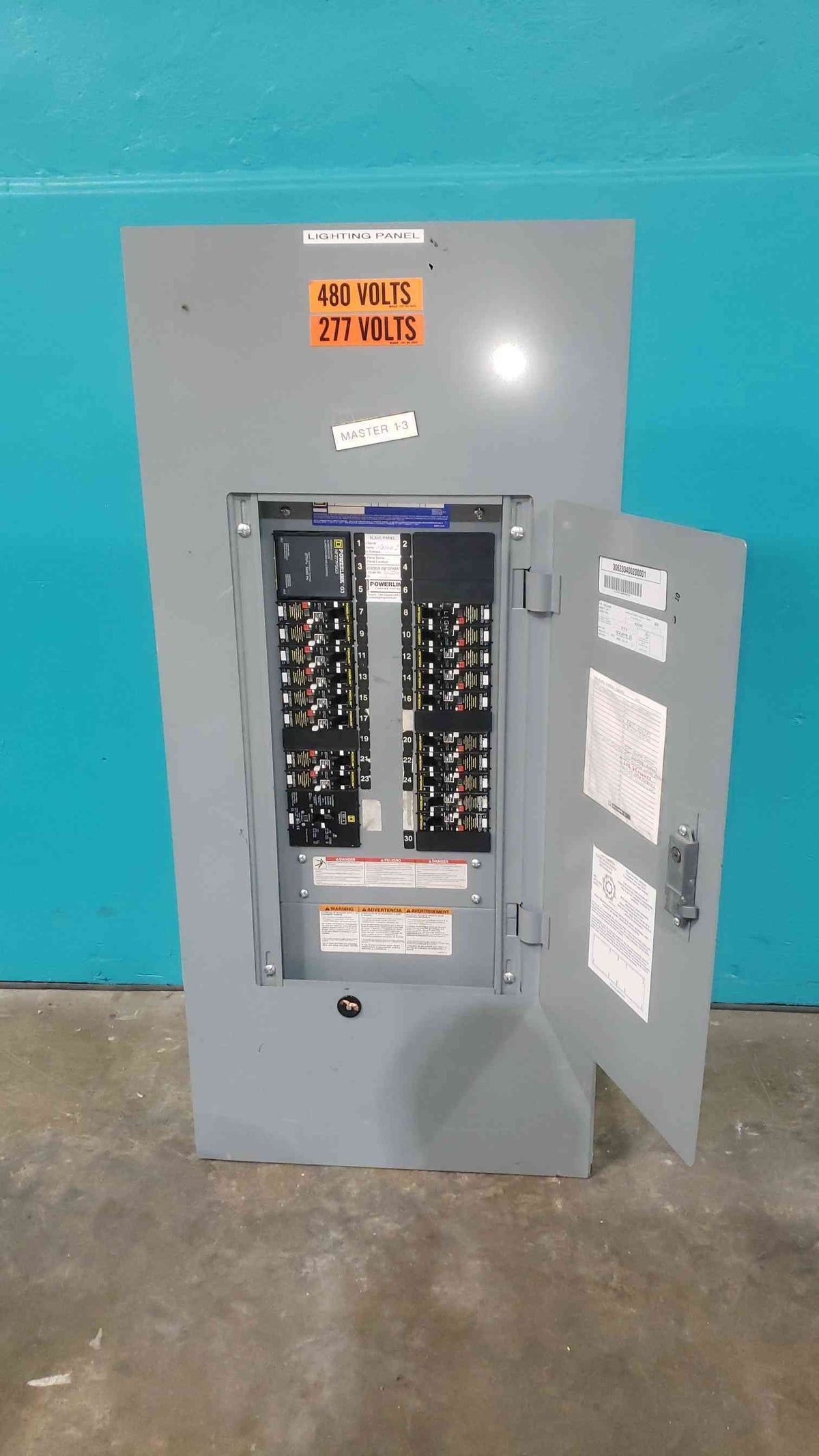 Square D Powerlink G3 NF Panelboard 125A 480Y/277V 18x ECB14020G3 100A EDB34100