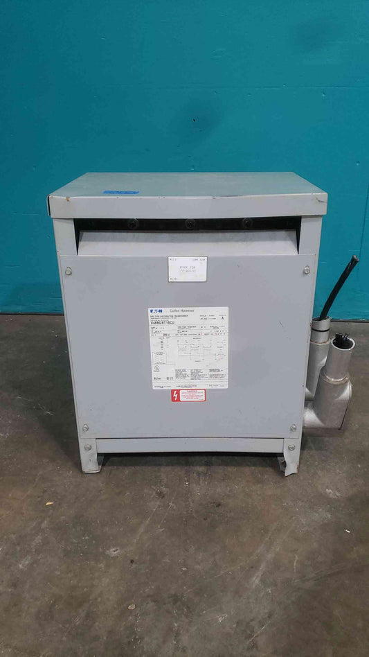 Cutler Hammer 15 KVA Copper Transformer 480V to 208Y 120V 3 Phase V48M28T15CU