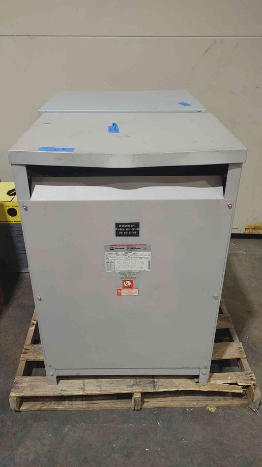 Cutler Hammer 75 KVA Transformer 480V to 480Y 277V 3 Phase V48M47T75F Westinghouse