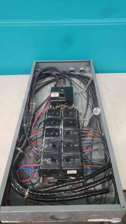 Square D 150A 3 Phase Main Breaker Q2M Lot with 10x QO 3-Pole 30A Breakers QO330