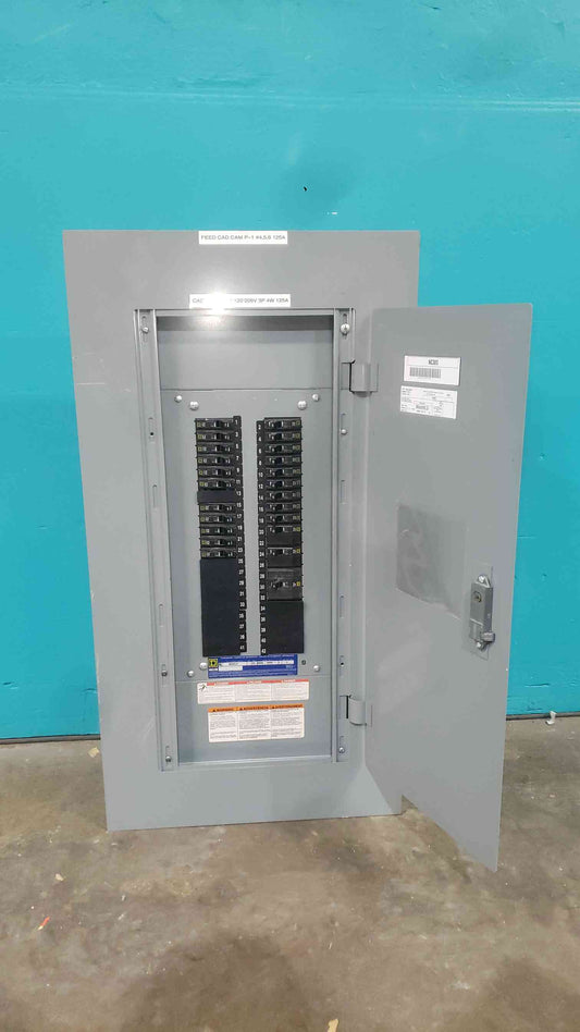 Square D NQ442L2C 225A 120/208V 3 Phase 42 Ckt Panelboard W/ 23 QO Breakers
