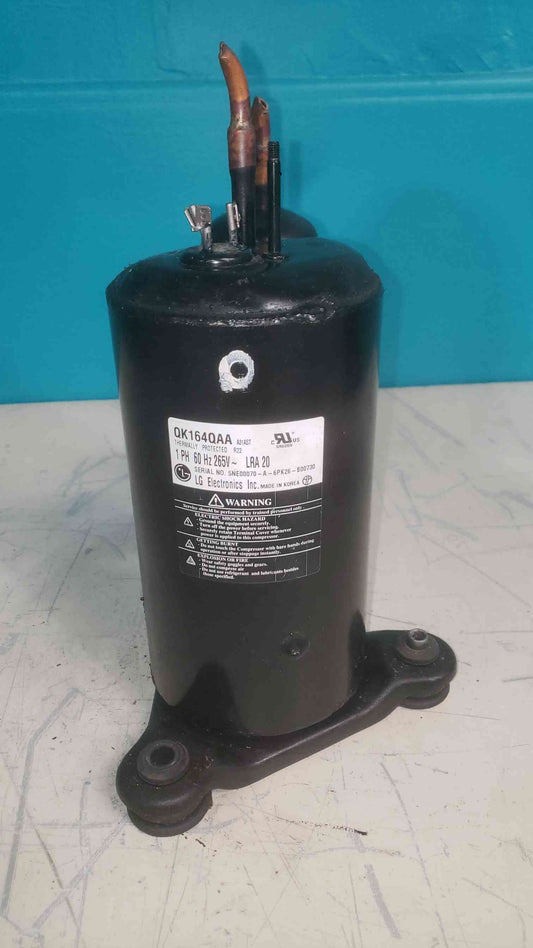 LG Rotary AC Compressor QK164QAA R22 265V 1PH 10k BTU PTAC Mini Split Motor HVAC