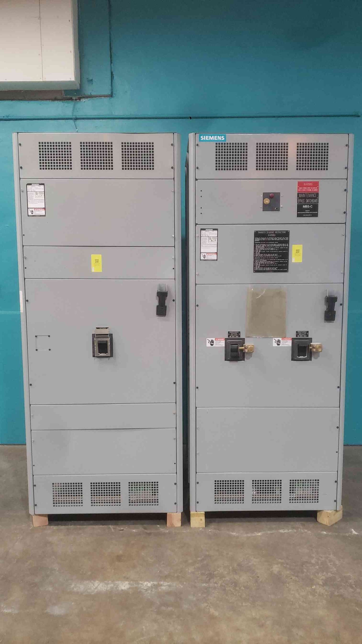 Siemens SB3 1600A 480V 3PH Maintenance Bypass Switchboard Cabinet LPX3B160 MBS