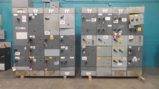 Vintage Westinghouse 11-300 Motor Control Center MCC 480V 3PH Starter Buckets