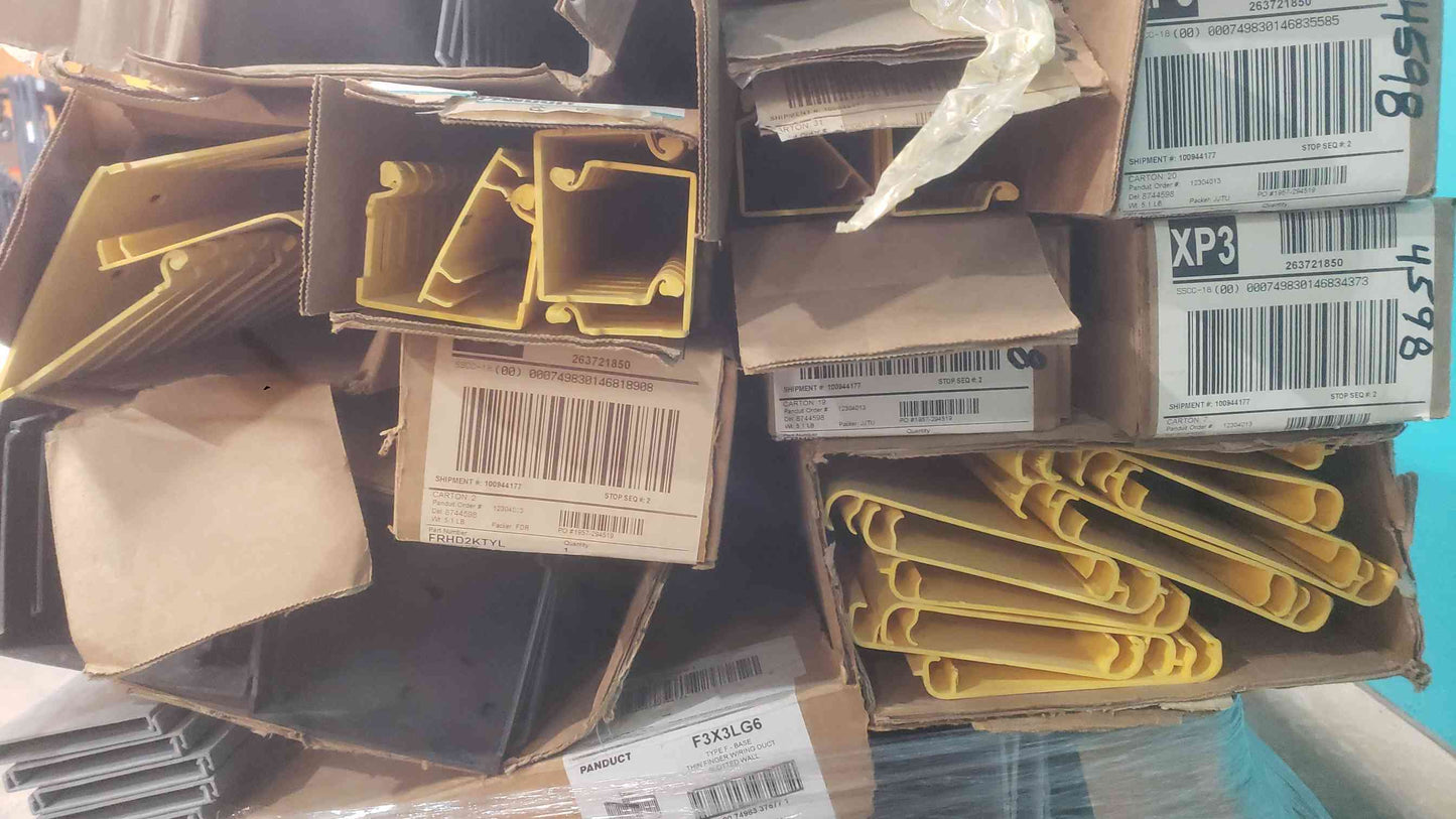 Panduit FiberRunner Pallet Lot FRHD2KTYL FRHC6YL6 FRHC4YL6 F3X3LG6 Cable Raceway