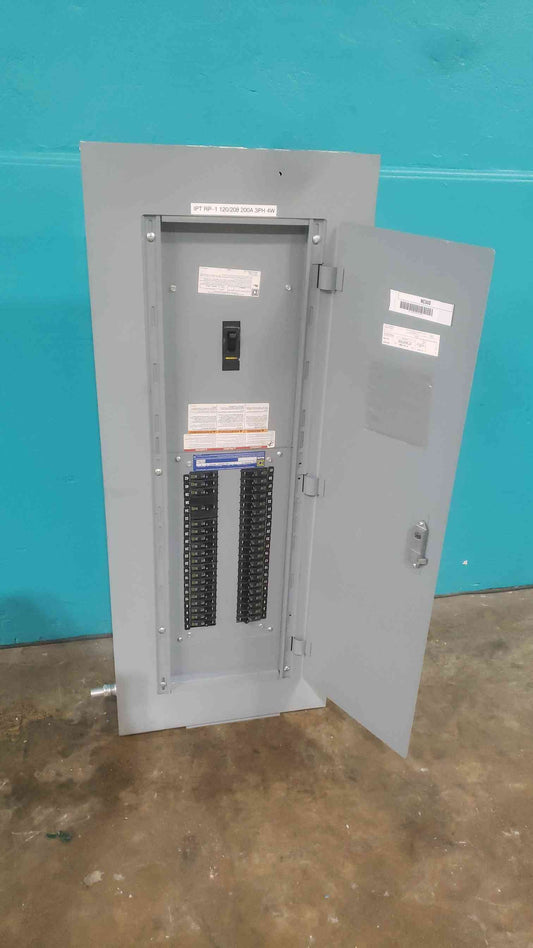 Square D NQ442L2C 225A 240V 3 Phase 42 Space Panelboard Enclosure 200A Main 20A