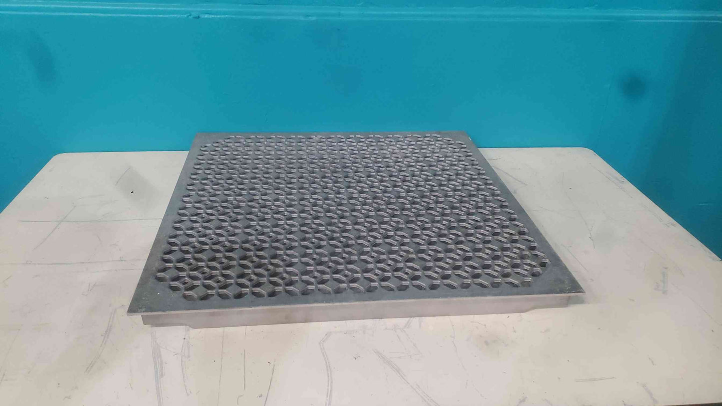 2x2 Gray Aluminum Raised Floor Tile (SKU: 113916)