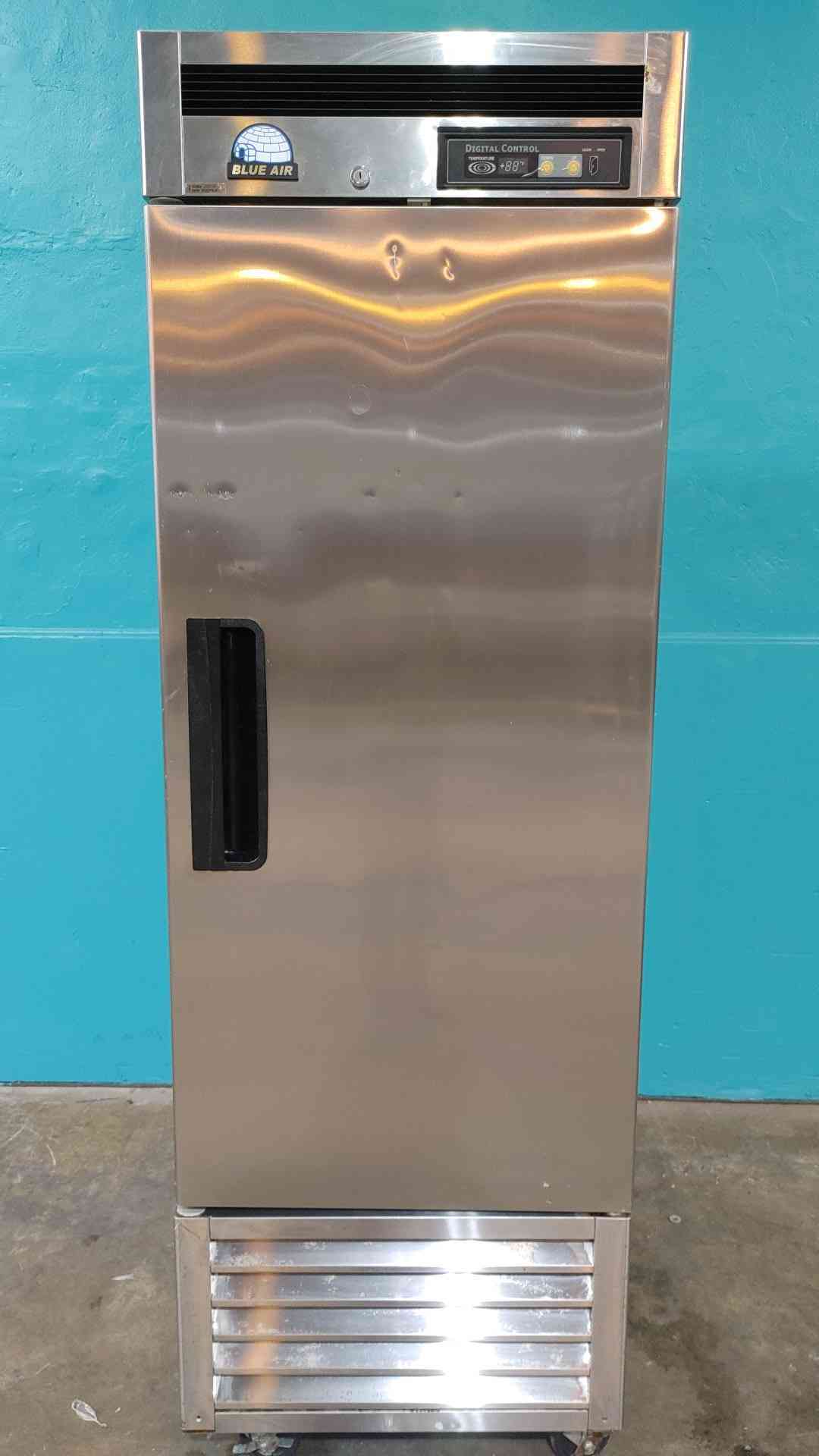 Blue Air BSR23 27" Stainless Steel 1 Door Commercial Reach-In Refrigerator 23cf