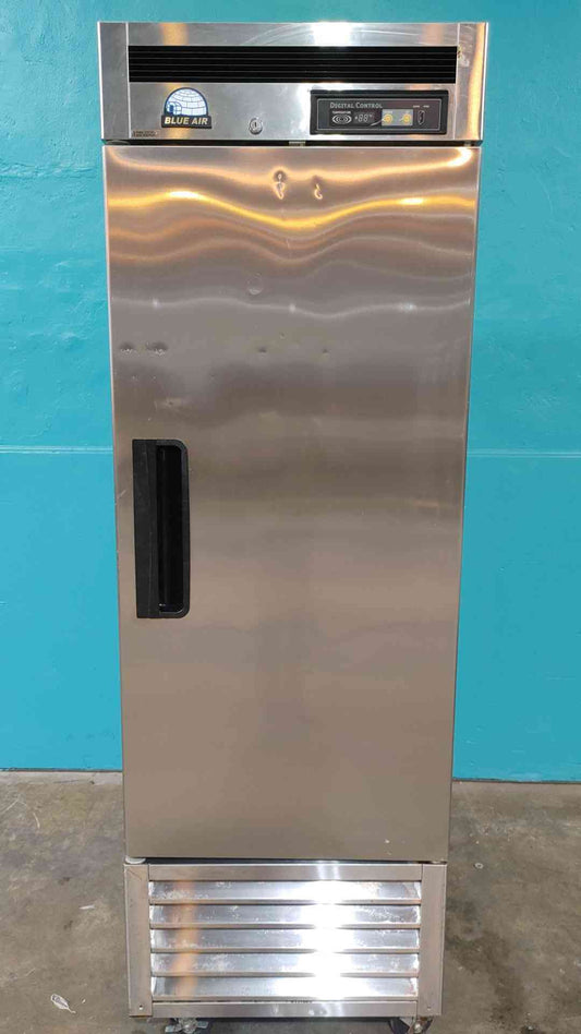 Blue Air BSR23 27" Stainless Steel 1 Door Commercial Reach-In Refrigerator 23cf