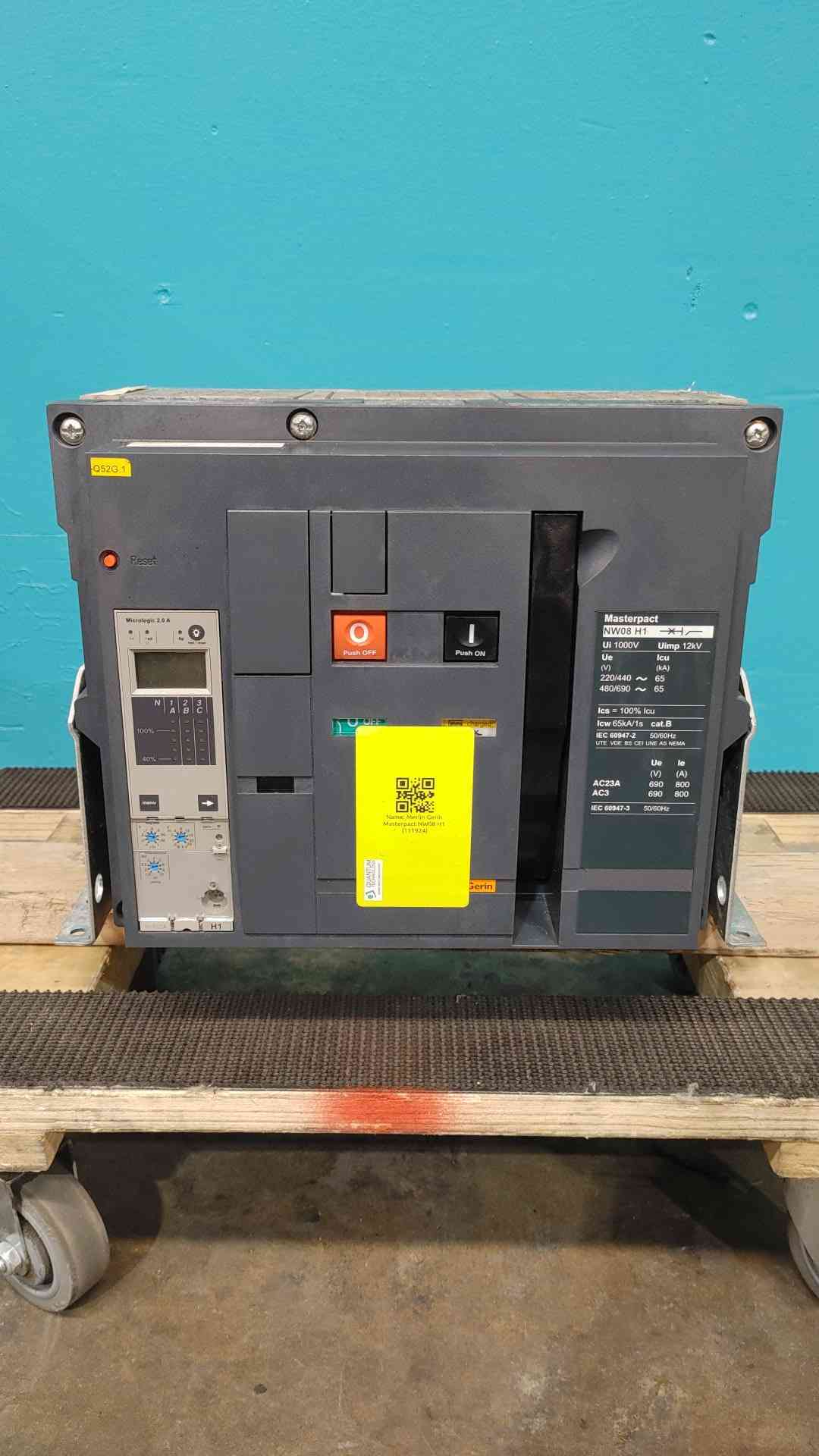 800A Merlin Gerin Masterpact NW08 H1 Breaker (111924)