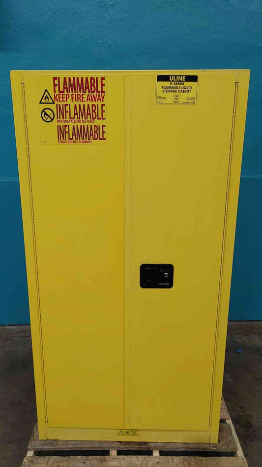ULINE Flammable Liquid Storage Cabinet, 55 Gal Cap. (H-3685M) (Sku 113967)