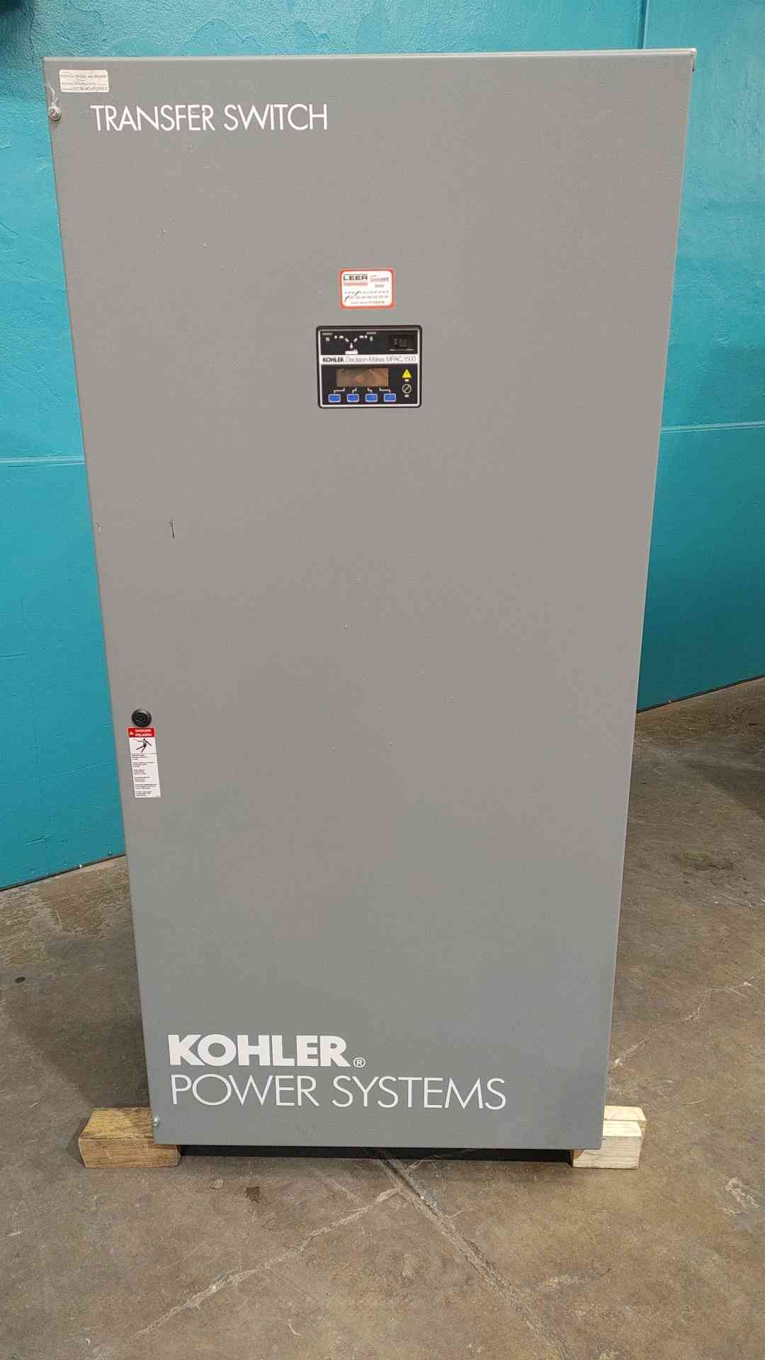 Kohler 800A 480V Automatic Transfer Switch ATS KSS-DMVA-0800S MPAC 1500 3Ph 4P