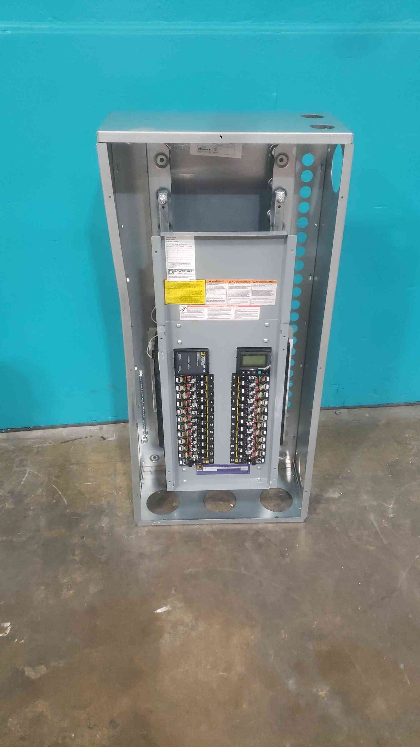 Square D PowerLink Panel NF430L2CCL 250A G4 Controller 24 Bkrs No Cover