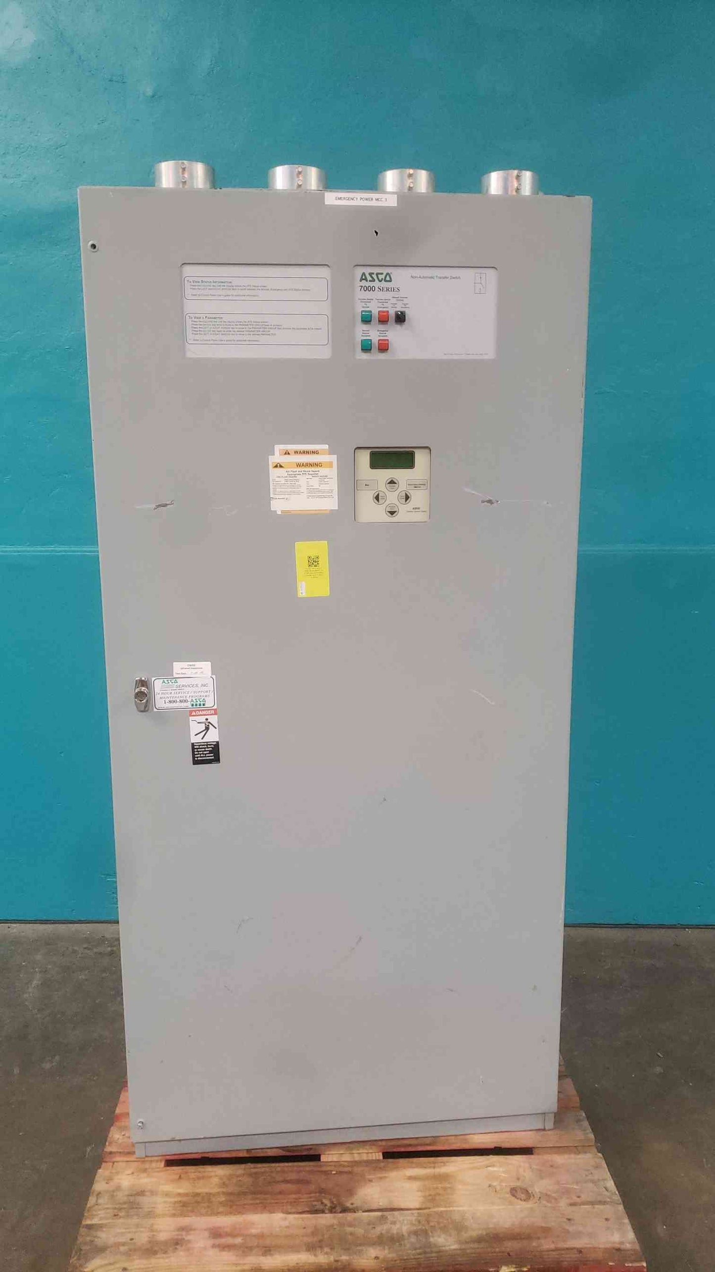 ASCO 7000 Series 1000A Non-Automatic Transfer Switch H7NTSA31000N5XC 480V 3PH