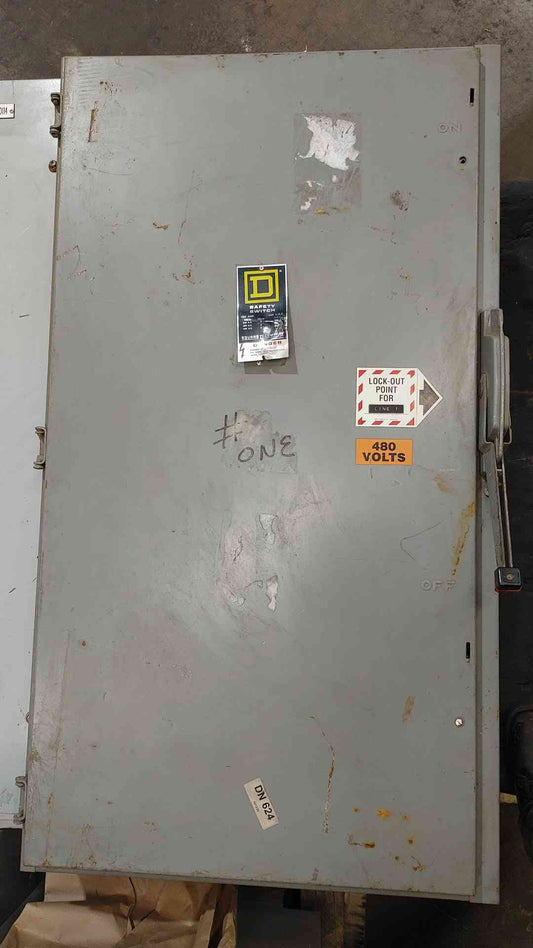 Square D 400A Safety Switch w/ Cutler-Hammer KD3400F 400A Breaker 600V