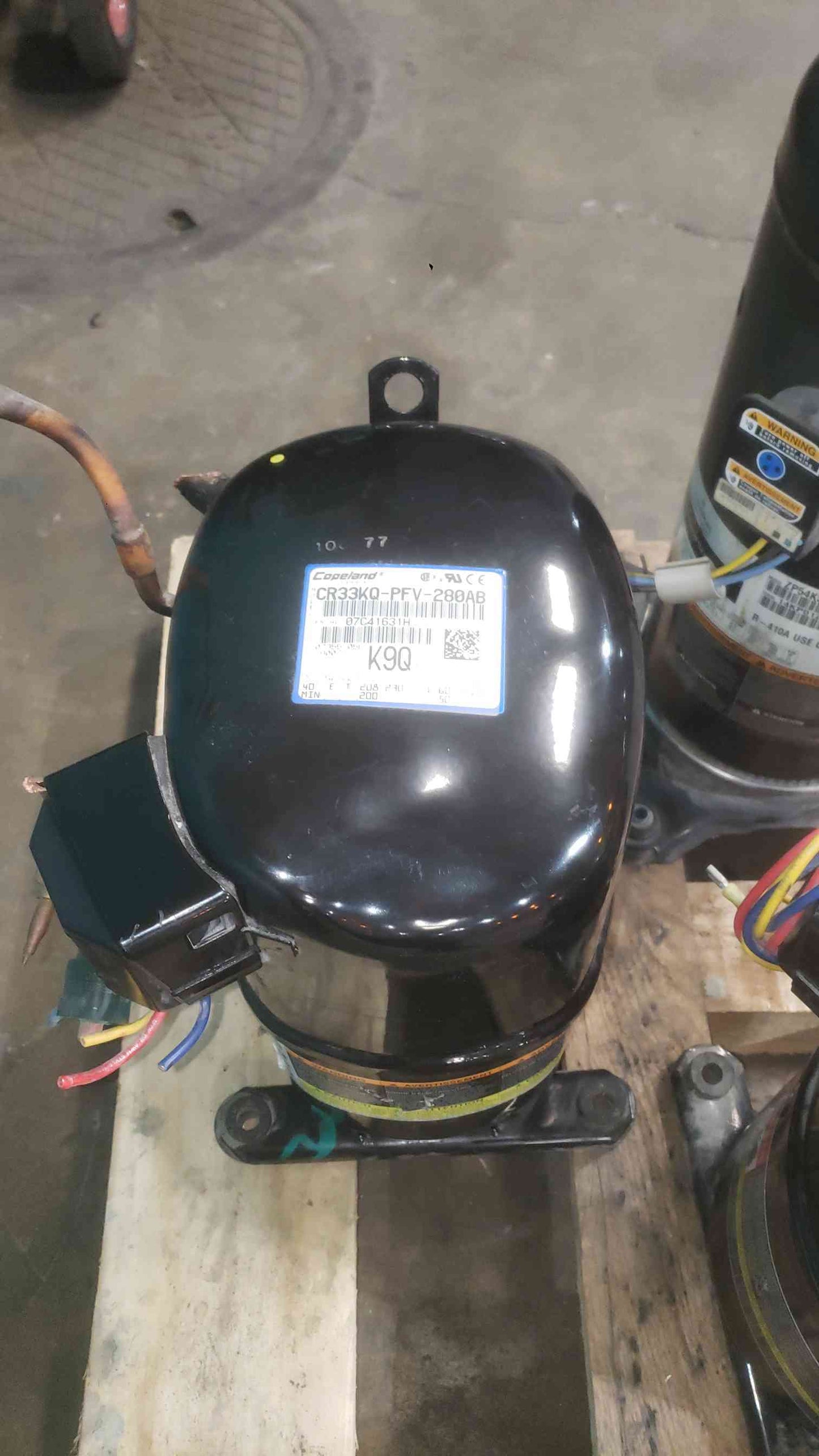 Copeland Scroll Compressor CR33KQ-PFV-280AB 208-230V 1PH HVAC AC Pull
