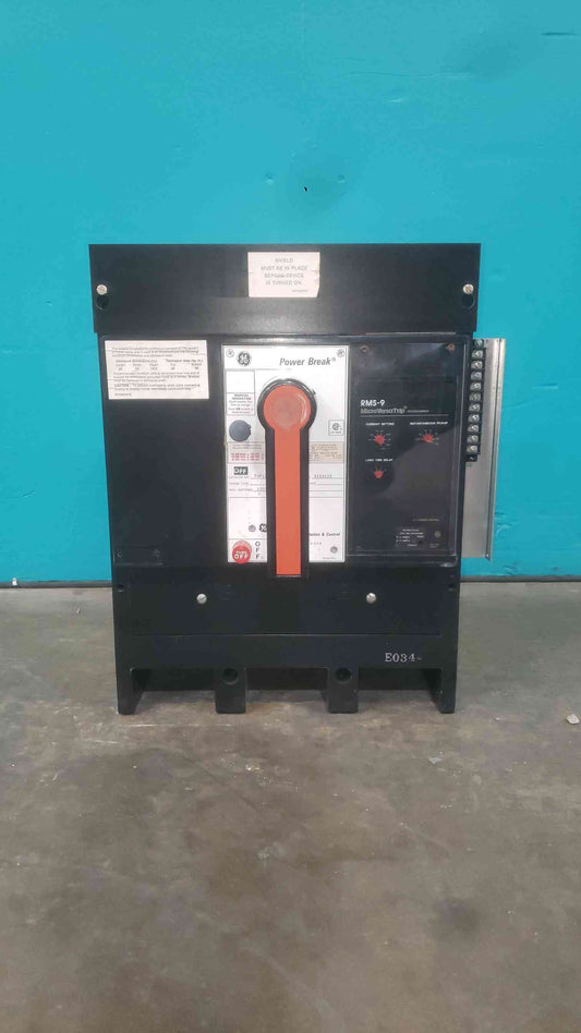 GE Power Break THP1610SS 1000A 3 Pole Circuit Breaker RMS-9 MicroVersaTrip 1000 Amps