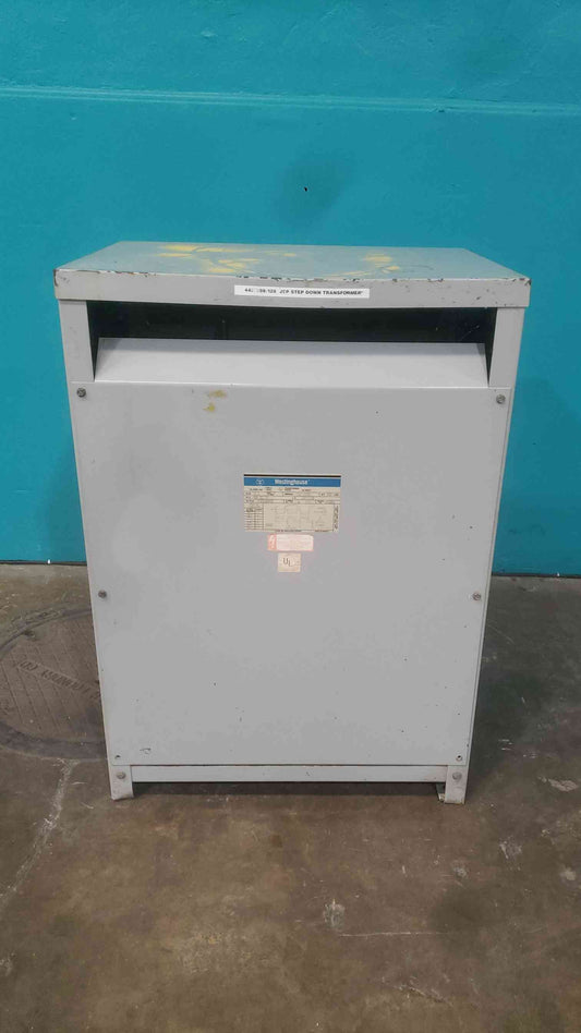 Westinghouse 45 KVA Transformer 3 Phase 480V Delta to 208Y/120V V48M28B45R
