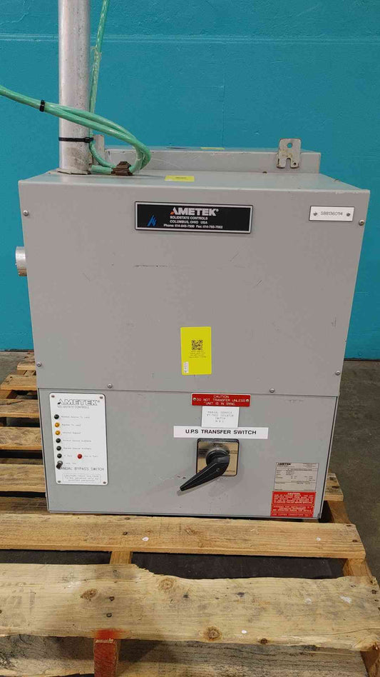 AMETEK RS150MB-12 15 kVA Remote Manual Bypass Switch 120V 125A UPS Transfer 1PH