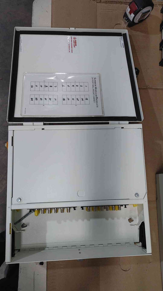 Superior Modular Products 24 Port Wall Mount Fiber Enclosure Patch Panel ST Box